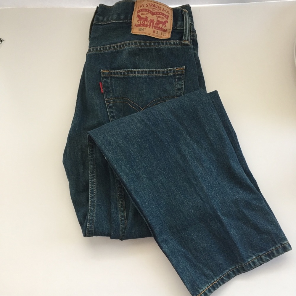 Men’s Levi’s blue denim jeans straight boot 31x30